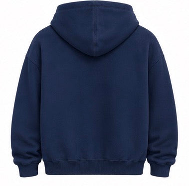 navy hoodie